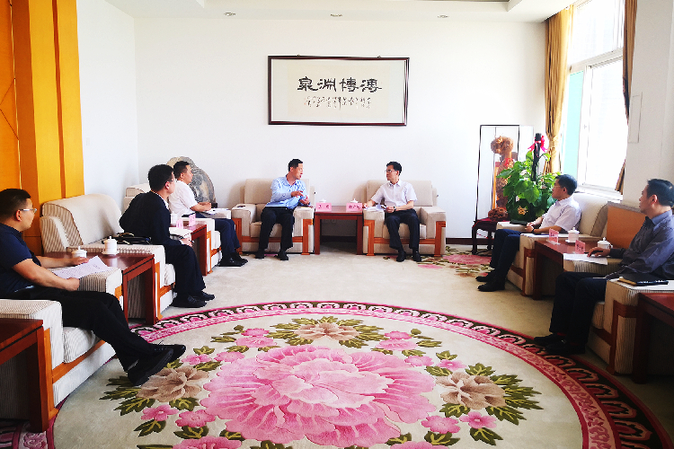 山科控股黨委副書記、總經理王利，公司董事長兼總經理魏正杰赴省科協(xié)對接座談